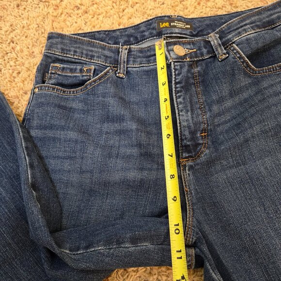 Lee Jeans Womens 10 Denim Straight Leg Relaxed Fit High-Rise Stretch - Picture 9 of 10